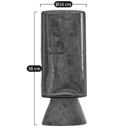 Высокая чаша из янтарного стекла Amber Marble Vase в Твери