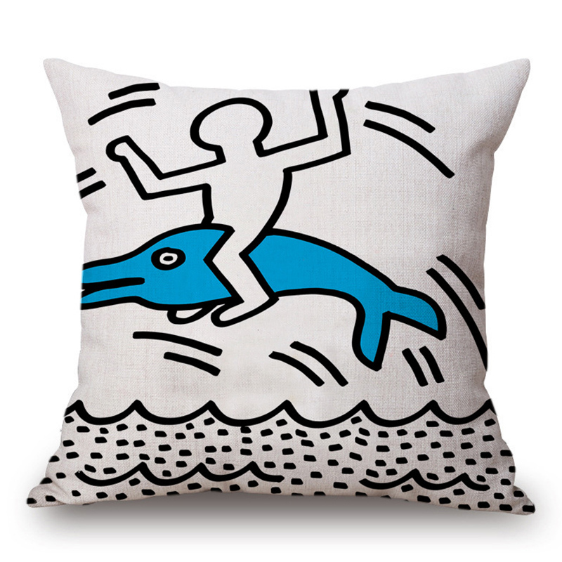 Подушка Keith Haring 13 Мульти Подушка Keith Haring 13 Мульти в Твери | Loft Concept