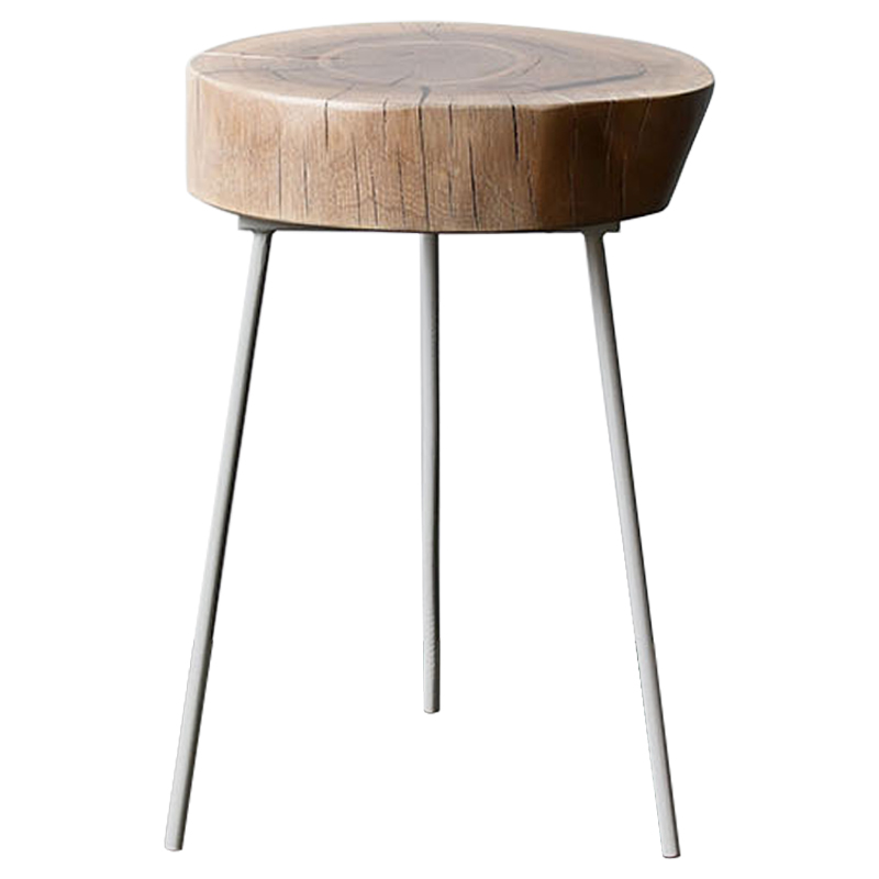 Приставной стол Cantu Industrial Metal Rust Side Table Светлый дуб Черный Приставной стол Cantu Industrial Metal Rust Side Table Светлый дуб Черный в Твери | Loft Concept