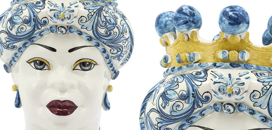 Ваза VASE MORO LADY CROWN blue Ваза VASE MORO LADY CROWN blue - Loft-Concept в Твери