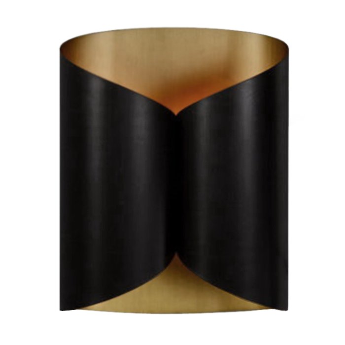 Бра Black and Brass Roll Латунь Античная полированная Черный Бра Black and Brass Roll Латунь Античная полированная Черный в Твери | Loft Concept