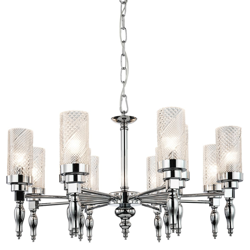 Люстра цвета хром Balusters D70 см Хром Прозрачный Люстра цвета хром Balusters D70 см Хром Прозрачный в Твери | Loft Concept