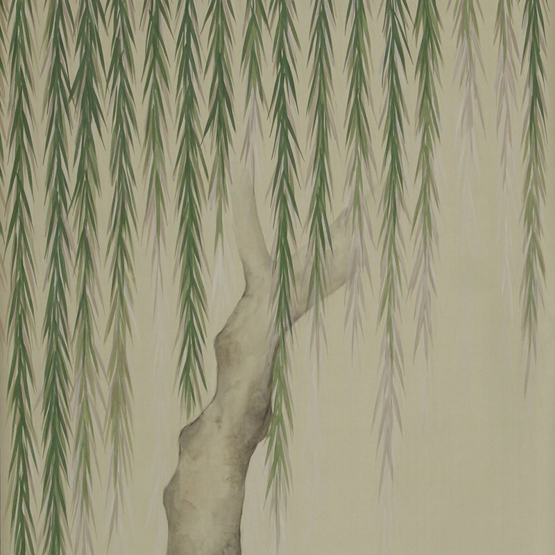 Обои ручная роспись Willow Special Colourway on Icefield dyed silk Обои ручная роспись Willow Special Colourway on Icefield dyed silk в Твери | Loft Concept