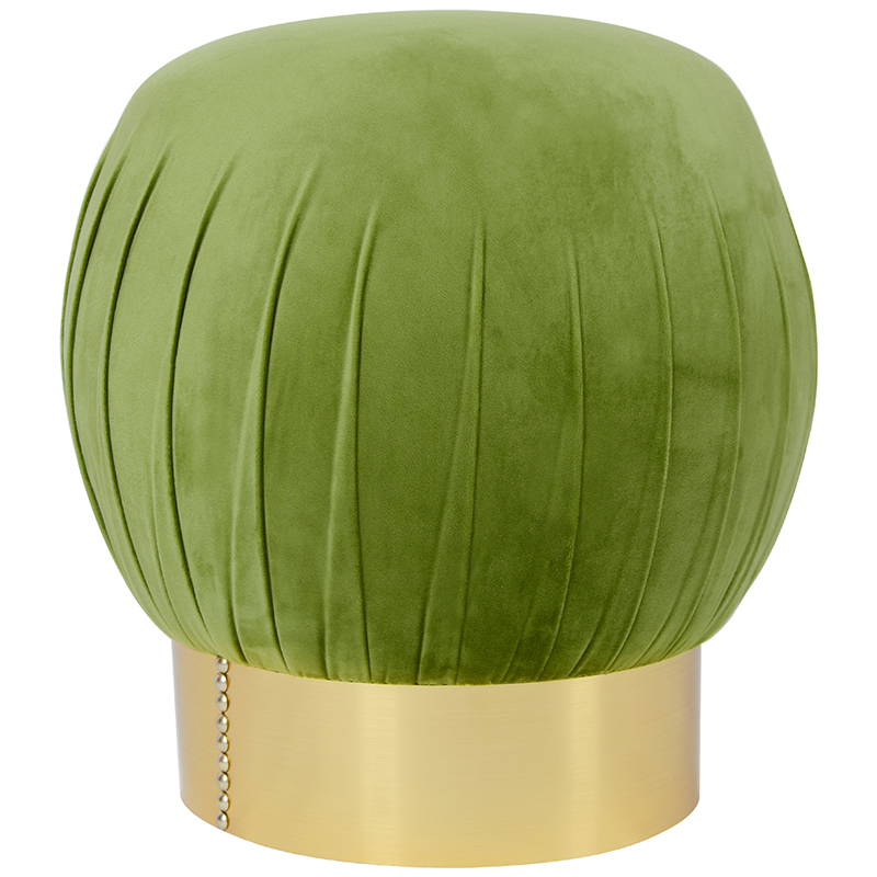 Оттоманка Art Deco Turban green Золотой Зеленый смок Оттоманка Art Deco Turban green Золотой Зеленый смок в Твери | Loft Concept