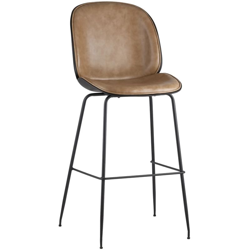 Стул Барный Винтажная Коричневыя Экокожа Vendramin Bar Chair Коричневый винтаж Черный Стул Барный Винтажная Коричневыя Экокожа Vendramin Bar Chair Коричневый винтаж Черный в Твери | Loft Concept