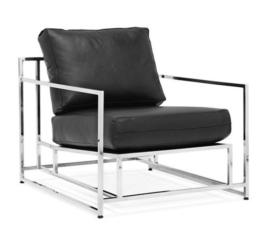 Кресло Black Calfskin Armchair Черный Кресло Black Calfskin Armchair Черный в Твери | Loft Concept