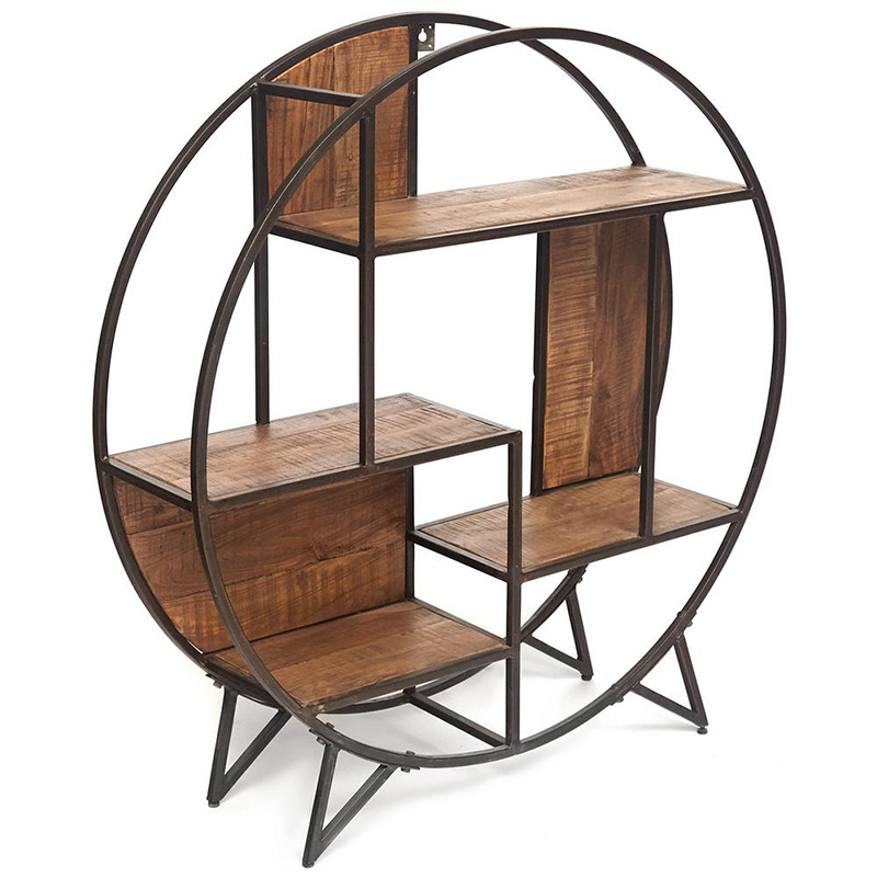 Стеллаж Acacia Shelving Renfrey Древесина Черный Стеллаж Acacia Shelving Renfrey Древесина Черный в Твери | Loft Concept