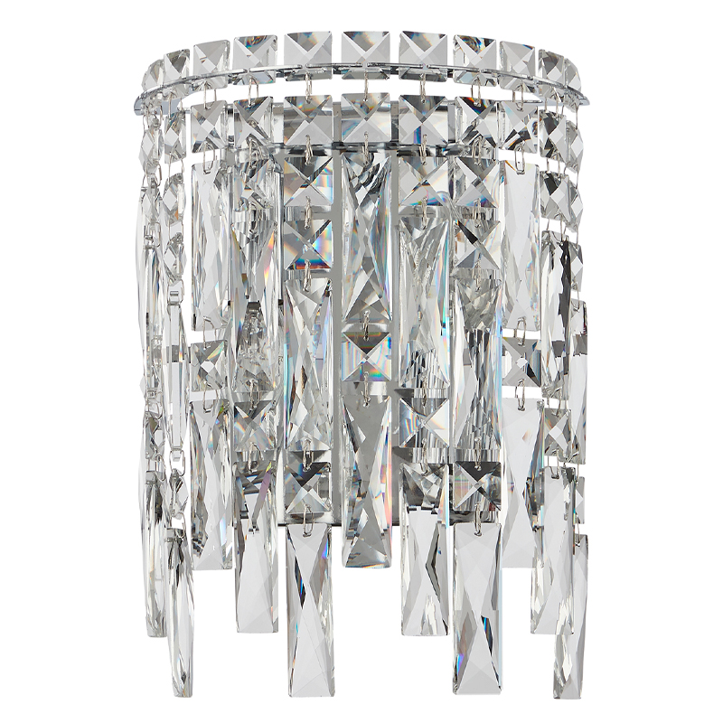 Бра с хрустальными подвесками прозрачного цвета Хром Ludivine Lighting Хром Прозрачный Бра с хрустальными подвесками прозрачного цвета Хром Ludivine Lighting Хром Прозрачный в Твери | Loft Concept