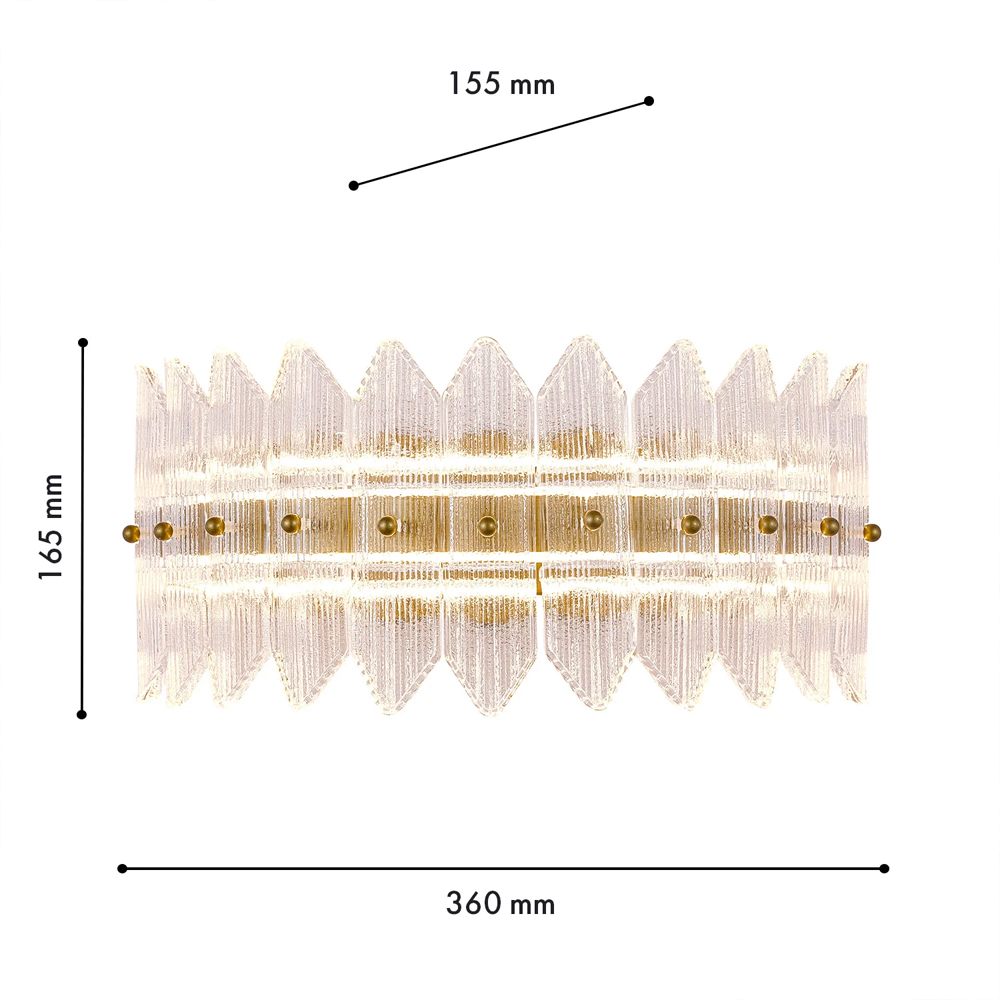 Бра с декоративными элементами в виде лепестков Round Light Flashing в Твери