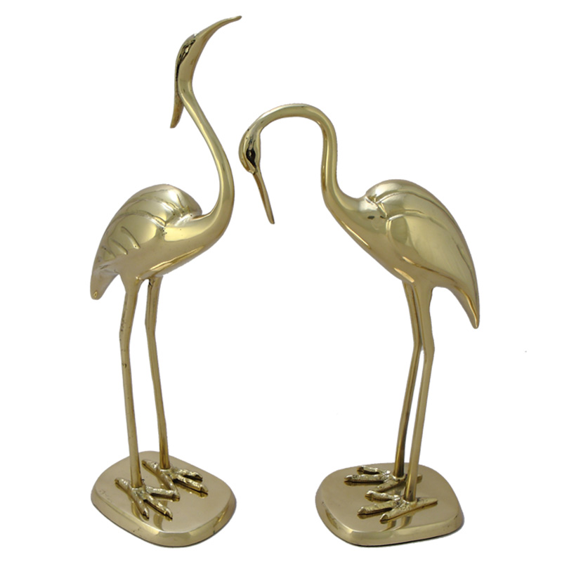 Статуэтка бронзовая пара Журавли Bronze Birds Золотой Статуэтка бронзовая пара Журавли Bronze Birds Золотой в Твери | Loft Concept