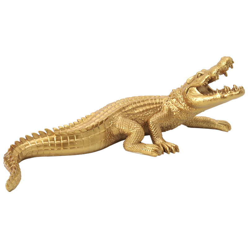 Статуэтка Crocodile Gold Золотой Статуэтка Crocodile Gold Золотой в Твери | Loft Concept