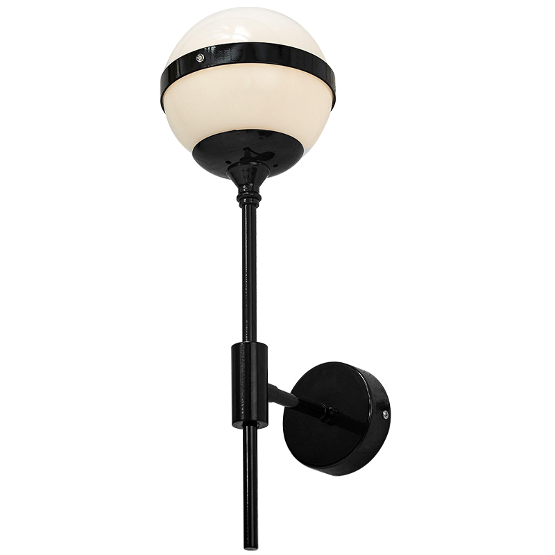 Бра Peggy Futura Black Wall Lamp Белый Черный Бра Peggy Futura Black Wall Lamp Белый Черный в Твери | Loft Concept