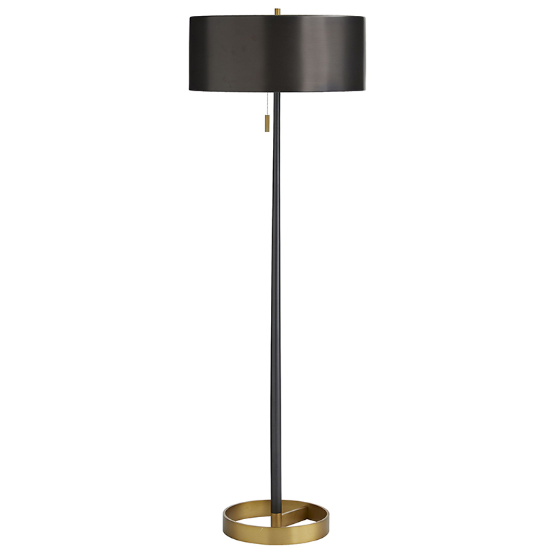 Торшер Arteriors VIOLETTA FLOOR LAMP Black Латунь Черный Торшер Arteriors VIOLETTA FLOOR LAMP Black Латунь Черный в Твери | Loft Concept