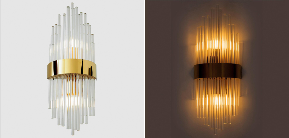 Хрустальное бра Flutes Gold Хрустальное бра Flutes Gold - Loft-Concept в Твери