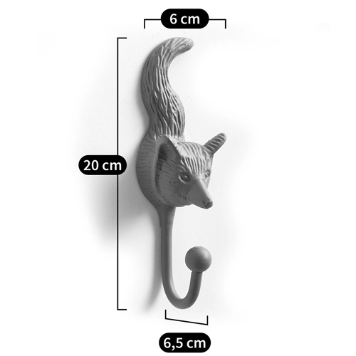 Настенный крючок лиса Fox Wall Hook Green в Твери