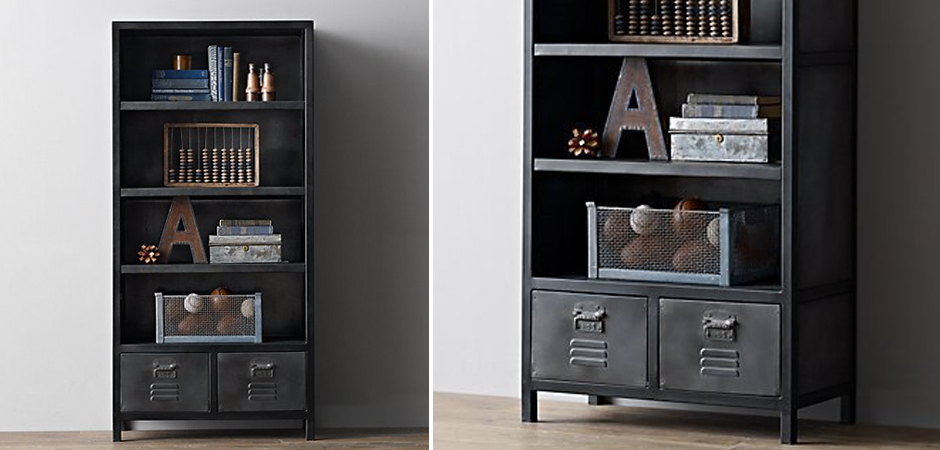 Книжный шкаф RH Vintage locker Книжный шкаф RH Vintage locker - Loft-Concept в Твери