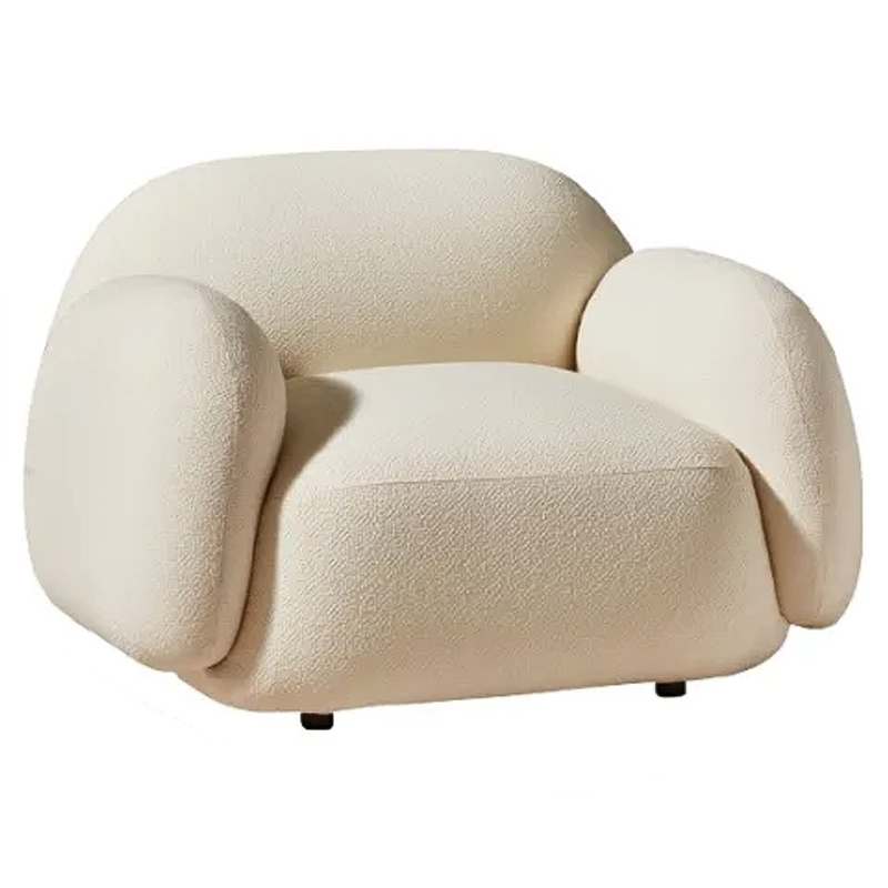 Мягкое кресло для гостиной La Lume Boucle Armchair Бежевый Мягкое кресло для гостиной La Lume Boucle Armchair Бежевый в Твери | Loft Concept