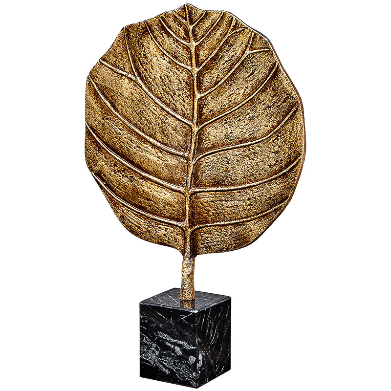 Аксессуар Gold Leaf Золотой Черный Мрамор Nero Аксессуар Gold Leaf Золотой Черный Мрамор Nero в Твери | Loft Concept