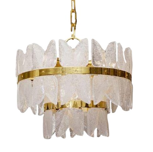 Люстра Glass Bells Латунь Прозрачное Стекло Люстра Glass Bells Латунь Прозрачное Стекло в Твери | Loft Concept