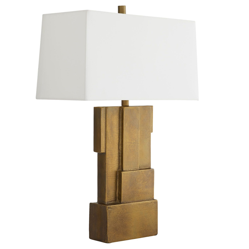 Дизайнерская настольная лампа LEBANON LAMP Коричневый Белый Дизайнерская настольная лампа LEBANON LAMP Коричневый Белый в Твери | Loft Concept