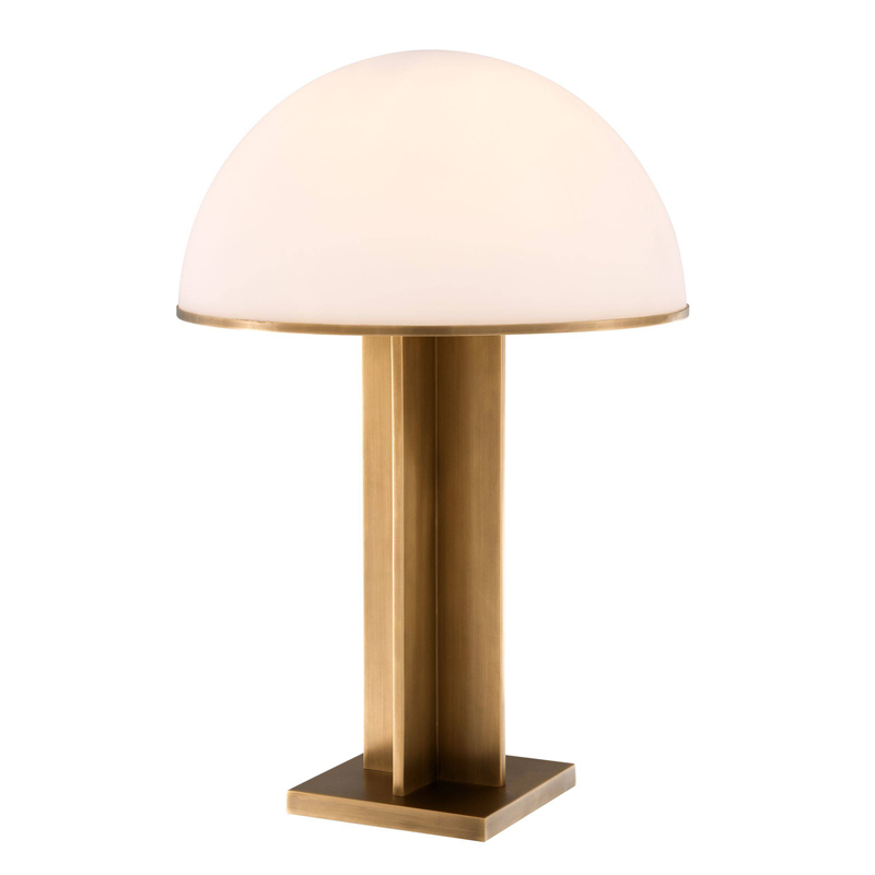 Настольная лампа Eichholtz Table Lamp Berkley Латунь Античная полированная Белое матовое стекло Настольная лампа Eichholtz Table Lamp Berkley Латунь Античная полированная Белое матовое стекло в Твери | Loft Concept