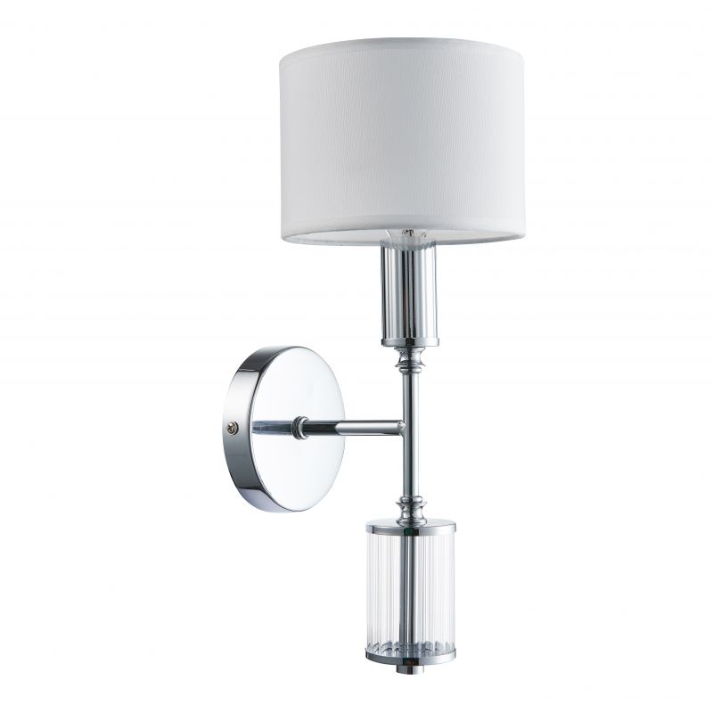 Бра Laurent Sconce white Хром Белый Прозрачный Бра Laurent Sconce white Хром Белый Прозрачный в Твери | Loft Concept