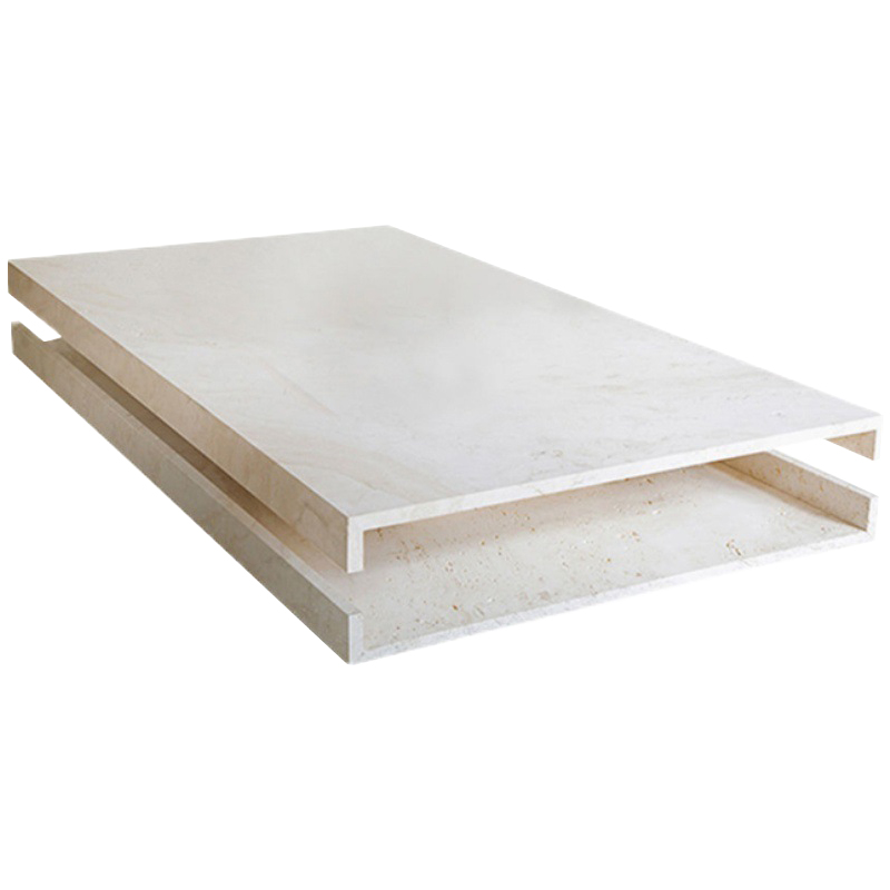 Кофейный стол Allen Travertine Coffee Table Бежевый Кофейный стол Allen Travertine Coffee Table Бежевый в Твери | Loft Concept