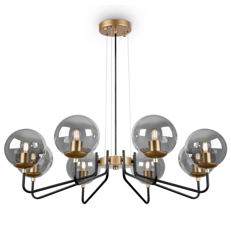 Люстра Benigno Chandelier Золотой Прозрачный (Transparent) Черный Люстра Benigno Chandelier Золотой Прозрачный (Transparent) Черный в Твери | Loft Concept