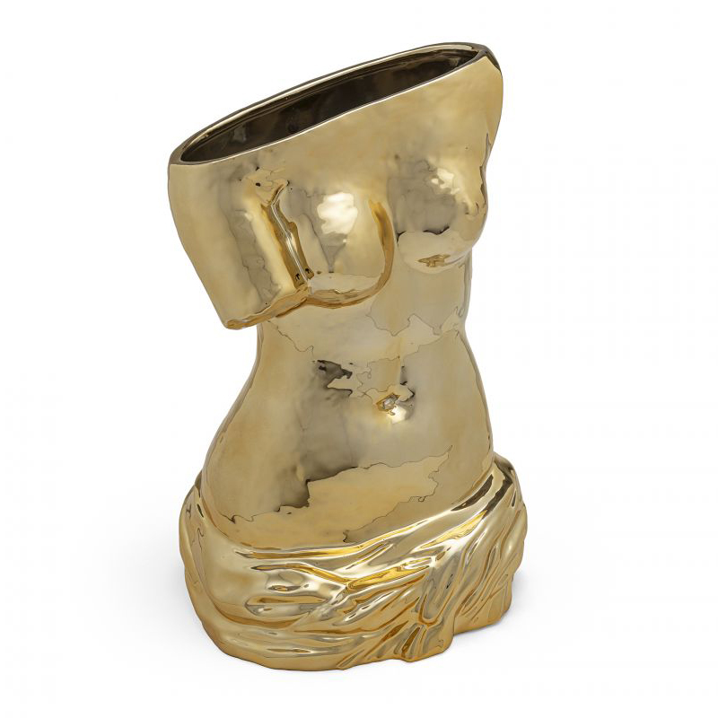 Ваза Seletti Milo Vase Глянцевое золото Ваза Seletti Milo Vase Глянцевое золото в Твери | Loft Concept