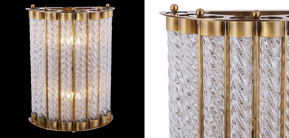 Бра Glass Spirals Sconces Бра Glass Spirals Sconces - Loft-Concept в Твери