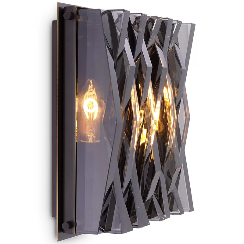 Бра Wall Lamp Nuvola S Smoke Латунь Стекло Смок Бра Wall Lamp Nuvola S Smoke Латунь Стекло Смок в Твери | Loft Concept