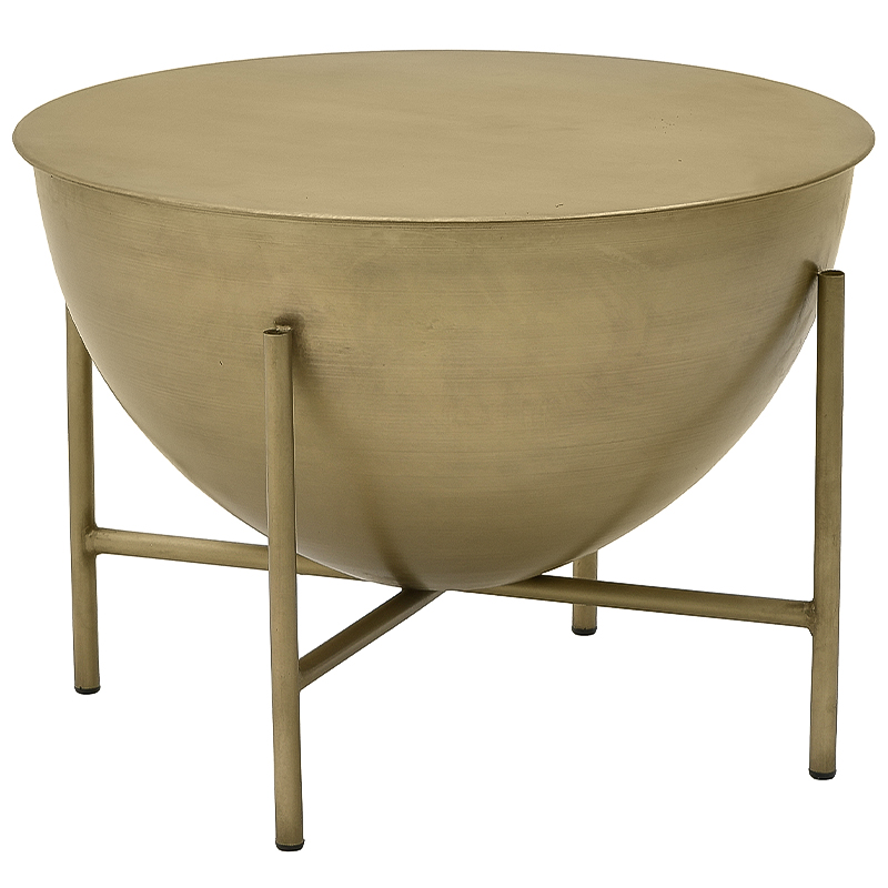 Круглый кофейный стол Big Modern Caldron Metal Coffee Table Золотой Круглый кофейный стол Big Modern Caldron Metal Coffee Table Золотой в Твери | Loft Concept