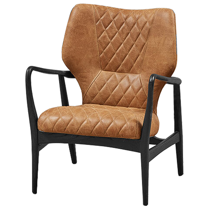 Кресло Ottavio Chair Карамель Черный Кресло Ottavio Chair Карамель Черный в Твери | Loft Concept