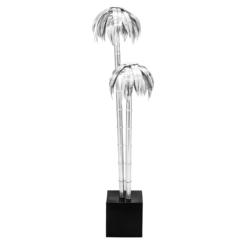 Торшер FLOOR LAMP PALMERY X2 Chromium Хром Черный в Твери | Loft Concept 