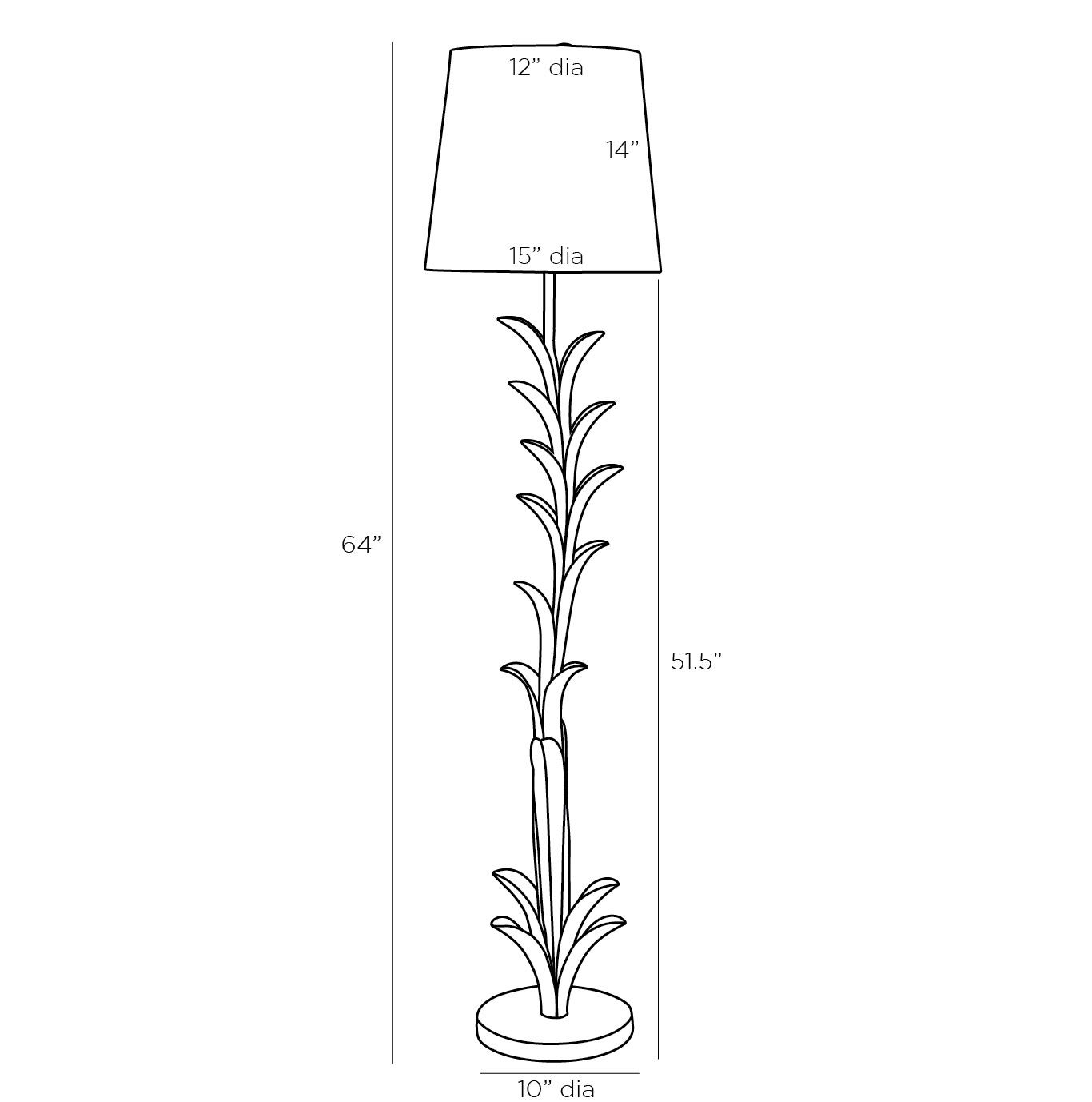 Торшер Arteriors ABBOTT FLOOR LAMP Торшер Arteriors ABBOTT FLOOR LAMP в Твери