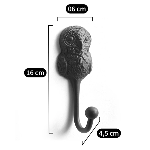Настенный крючок в виде совы Owl Wall Hook Blue в Твери