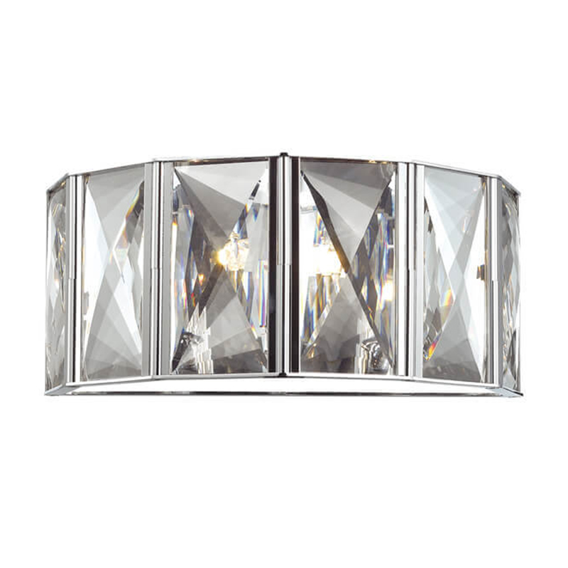 Бра Tiers Crystal Light Chrome Хром Прозрачный (Transparent) Бра Tiers Crystal Light Chrome Хром Прозрачный (Transparent) в Твери | Loft Concept