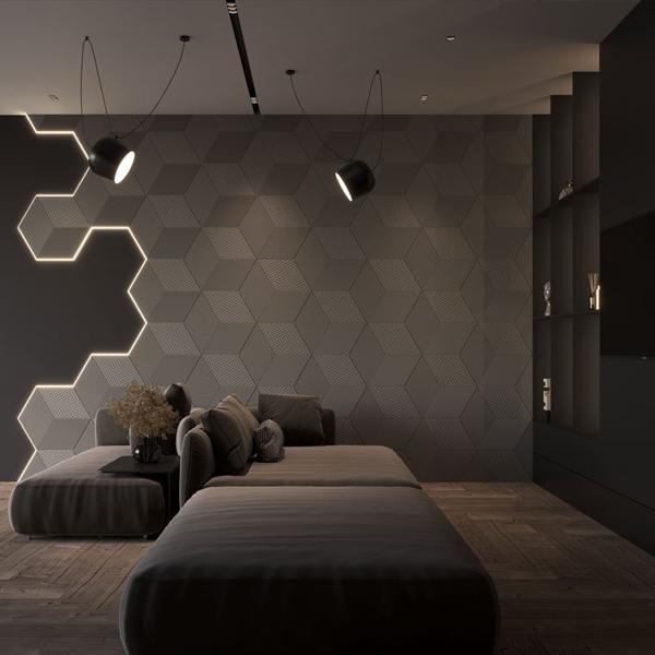 Гипсовая 3D Панель M-52  в Твери | Loft Concept 