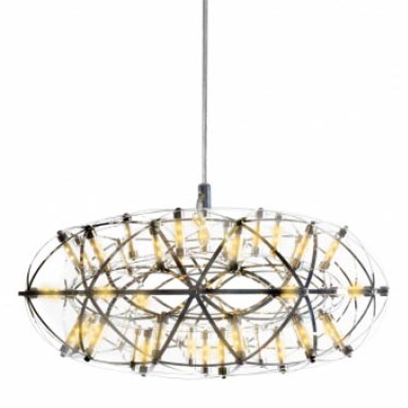 Люстра Moooi 3D Sphere Oval Yellow lamp S Хром Люстра Moooi 3D Sphere Oval Yellow lamp S Хром в Твери | Loft Concept