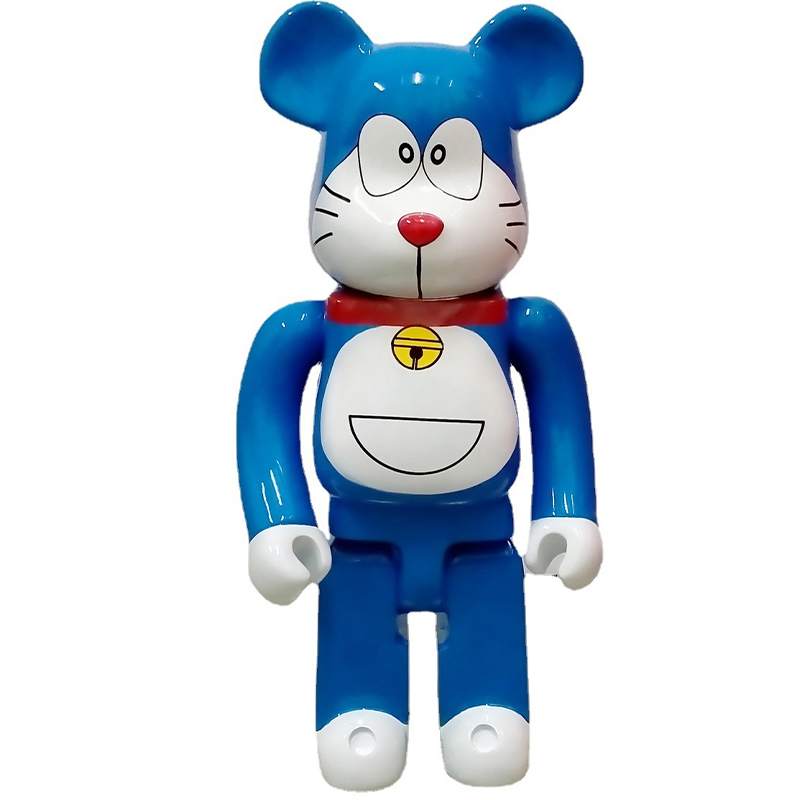 Статуэтка Bearbrick Doraemon Happy Синий Белый Красный Статуэтка Bearbrick Doraemon Happy Синий Белый Красный в Твери | Loft Concept