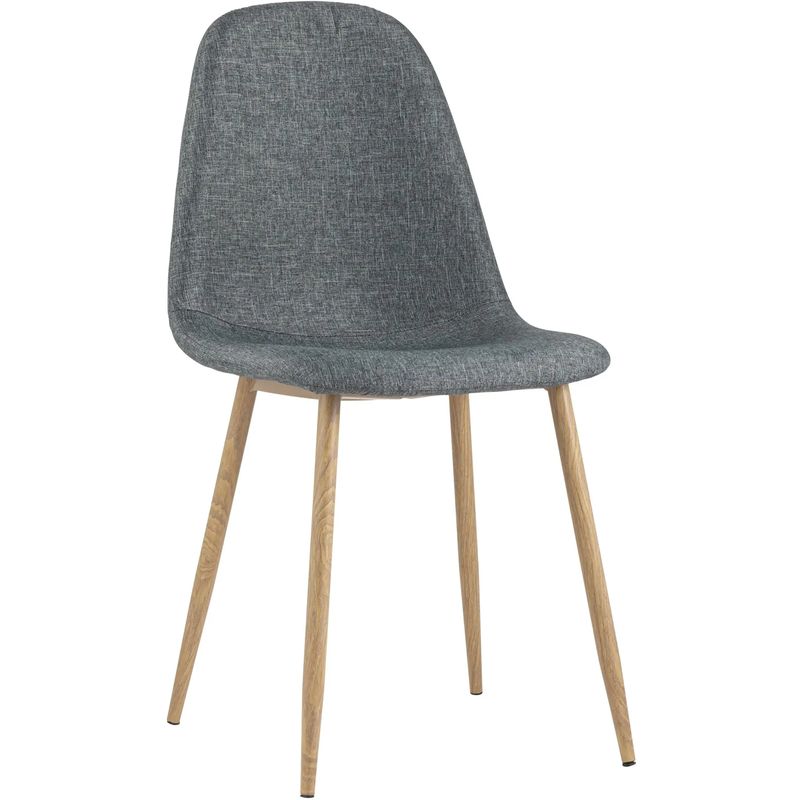 Стул Archie Chair Серая Рогожка Деревянные ножки Серый Древесина Стул Archie Chair Серая Рогожка Деревянные ножки Серый Древесина в Твери | Loft Concept