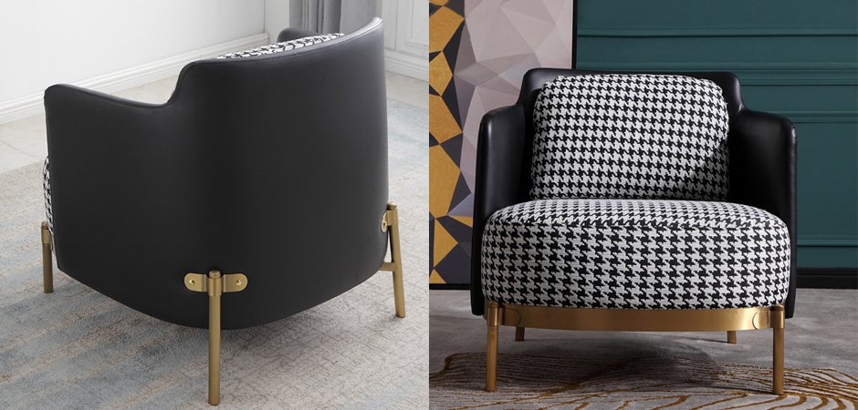 Кресло Pied de poule Gray Armchair Кресло Pied de poule Gray Armchair - Loft-Concept в Твери