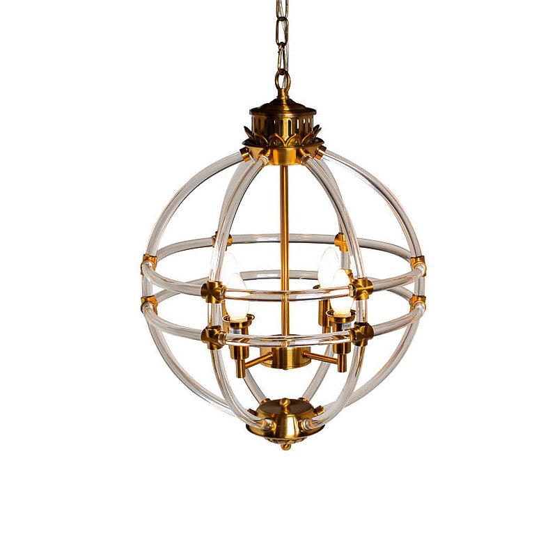 Люстра Eichholtz Chandelier Impero Gold Золотой Прозрачный Люстра Eichholtz Chandelier Impero Gold Золотой Прозрачный в Твери | Loft Concept