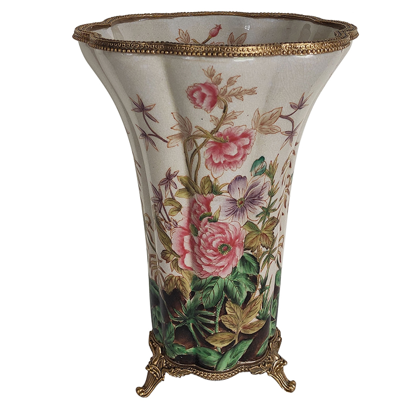 Ваза Flower Garden Vase Бронза Мульти Белый Ваза Flower Garden Vase Бронза Мульти Белый в Твери | Loft Concept