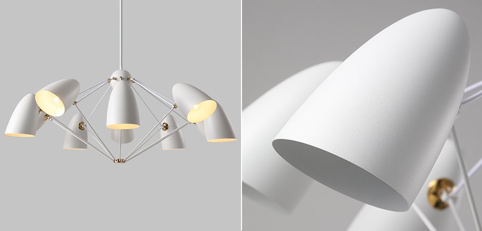 Люстра JLYLITE 10-Light Sputnik Chandelier White Люстра JLYLITE 10-Light Sputnik Chandelier White - Loft-Concept в Твери