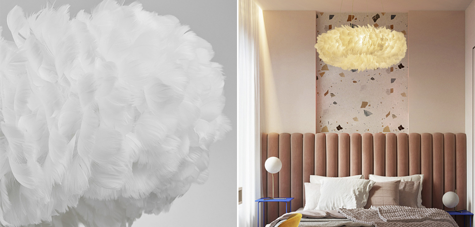 Люстра Кольцо из перьев Plumage White Люстра Кольцо из перьев Plumage White - Loft-Concept в Твери