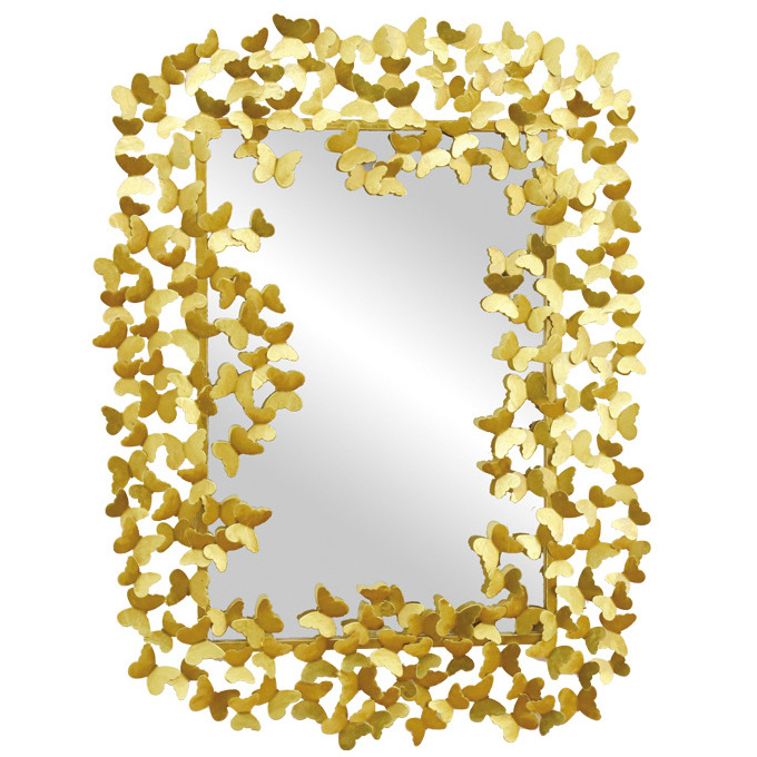 Зеркало Golden Butterflies Mirror Золотой Зеркало Golden Butterflies Mirror Золотой в Твери | Loft Concept