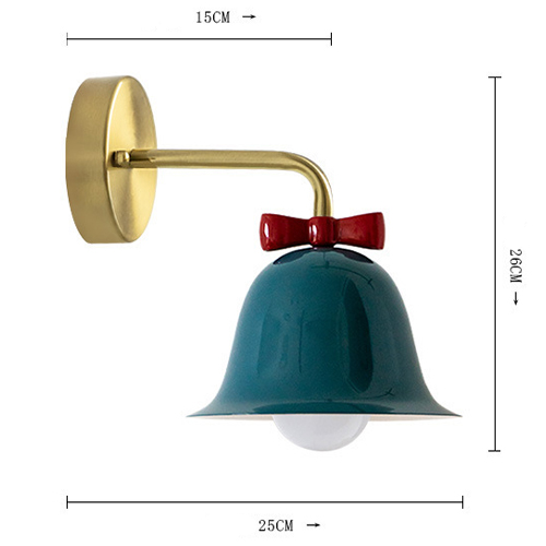 Бра Колокольчик Bell with Bow Deep Blue Wall Lamp Темно-синий Бра Колокольчик Bell with Bow Deep Blue Wall Lamp Темно-синий в Твери