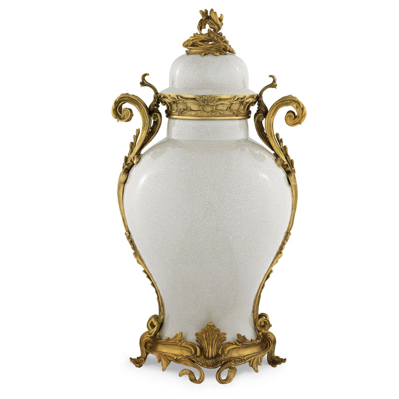 Ваза Eichholtz VASE ARMAND Кремовый Золотой Ваза Eichholtz VASE ARMAND Кремовый Золотой в Твери | Loft Concept