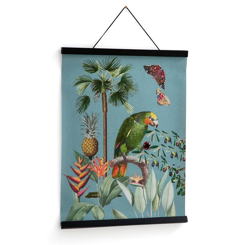 Постер Poster of Plants & Birds попугай Мульти Постер Poster of Plants & Birds попугай Мульти в Твери | Loft Concept